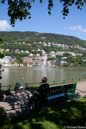 Relaxing on a Bench