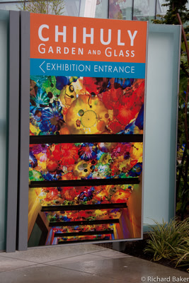 Chihuly Garden and Glass sign
