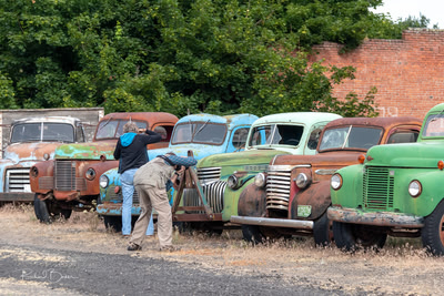 Photographers and trucks