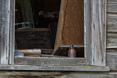Left over brown bottle